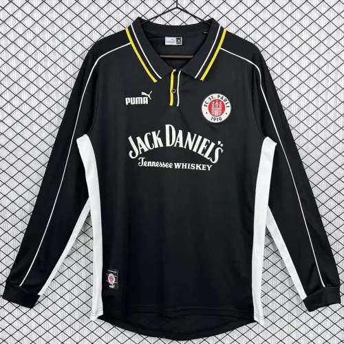 1999-2000 ST PAULI Away Long Sleeve Retro Soccer Jersey