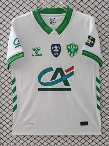 26-27 Saint Etienne White Special Edition Fans Soccer Jersey