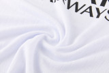 26-27 PSG White Gray Half Pull Tracksuit (半拉链)