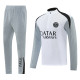26-27 PSG White Gray Half Pull Tracksuit (半拉链)