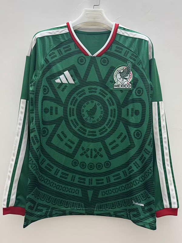 26-27 Mexico Home Long Sleeve Soccer Jersey (长袖)