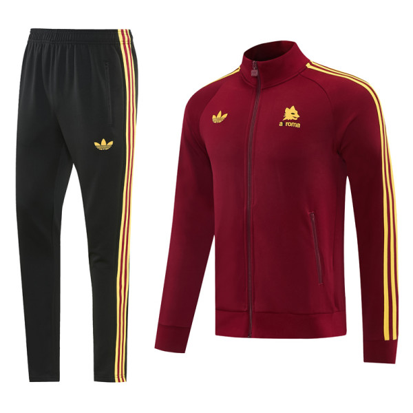 26-27 Roma Brown Red Jacket Tracksuit #01