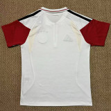 26-27 Germany White Polo Short Sleeve (半拉链)