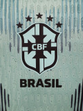 26-27 Brazil Blue Goalkeeper Player Version Soccer Jersey