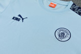26-27 Man City Light blue Short shirts and Long trousers Suit (圆领)