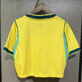 2026 World Cup Brazil Home Women Cheerleader Shirt (女啦啦短袖)