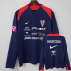 26-27 Croatia Royal blue Top Half Pull Tracksuit (半拉上衣)