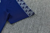 26-27 Man City Royal blue Short shirts and Long trousers Suit (圆领)