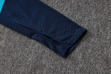 26-27 Spain Lake blue Kids Half Pull Tracksuit #E26023(童装)(半拉链)