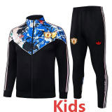 26-27 Man Utd Black Kids Jacket Tracksuit #E26029(童装)