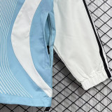 2006 Argentina White blue Retro Windbreaker