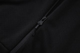 25-26 Ajax Black Hoodie Jacket Tracksuit #F639