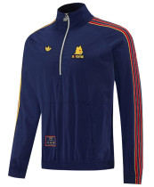 26-27 Roma Royal blue Half Pull Windbreaker (半拉风衣)