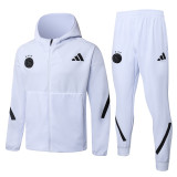 25-26 Ajax White Hoodie Jacket Tracksuit #F631