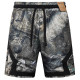C2525 AJ Gray Bastketball Casual Short Pants #树枝影
