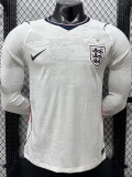 26-27 England Home Long Sleeve Player Version Soccer Jersey (长袖球员)