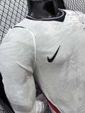 26-27 England Home Long Sleeve Player Version Soccer Jersey (长袖球员)