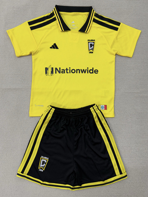 26-27 Columbus Crew Home Kids Soccer Jersey
