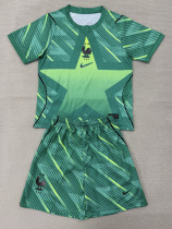 26-27 France Green Goalkeeper Kids Soccer Jersey