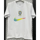 T296 Brazil White High Quality Casual T-Shirt