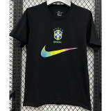 T296 Brazil Black High Quality Casual T-Shirt
