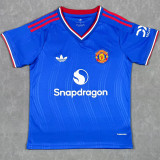26-27 Man Utd Blue Special Edition Fans Soccer Jersey (红边)