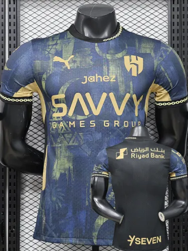 2026 Al-Hilal Blue Black Special Edition Player Version Soccer Jersey