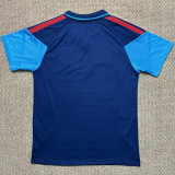 26-27 Spain Blue Polo Short Sleeve (半拉链)