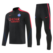 26-27 PSG Black Half Pull Tracksuit (半拉链)
