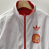 26-27 Spain Red & White Double Sided Windbreaker (双面风衣)