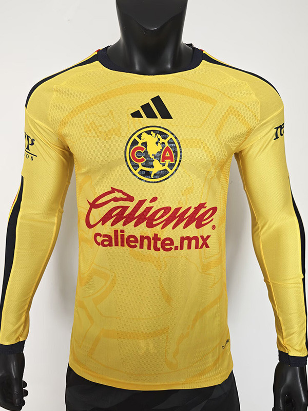 26-27 Club America Home Long Sleeve Player Version Soccer Jersey (长袖球员)