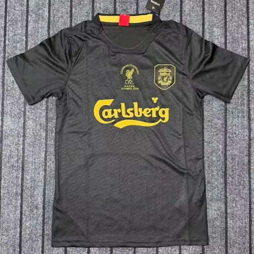 2005 LIV Black Retro Soccer Jersey