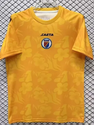 26-27 Haiti Yellow Goalkeeper Fans Soccer Jersey