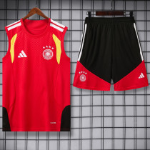 26-27 Germany Red Tank top and shorts suit