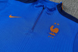 26-27 France Fancy blue Half Pull Tracksuit (半拉链)