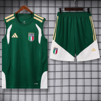 26-27 Italy Green Tank top and shorts suit