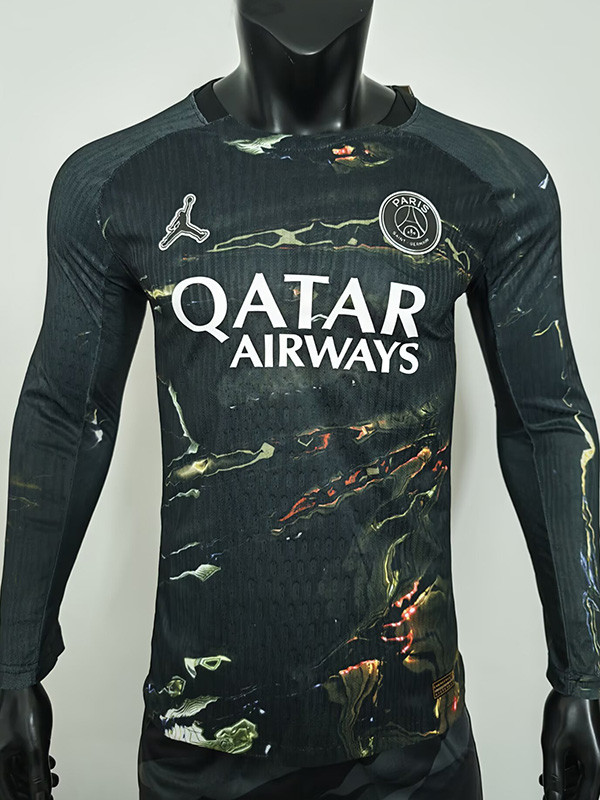25-26 PSG Jordan Night Edition Long Sleeve Player Version Soccer Jersey (长袖球员)