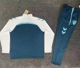 26-27 Malaga Lake Blue Half Pull Tracksuit (Pants Have Pocket)(半拉链)