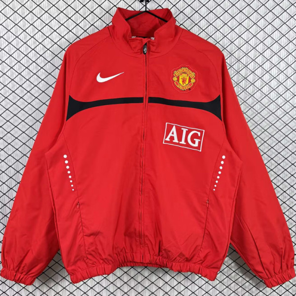 2010-2011 Man Utd Red Retro Windbreaker