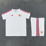26-27 Man Utd White Training Short Suit