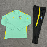 26-27 Brazil Light green Half Pull Tracksuit (半拉链)