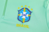 26-27 Brazil Light green Half Pull Tracksuit (半拉链)