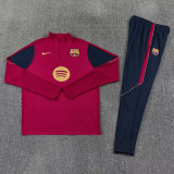 26-27 BAR Red Half Pull Tracksuit (半拉链)