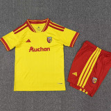 26-27 RC Lens Home Kids Soccer Jersey