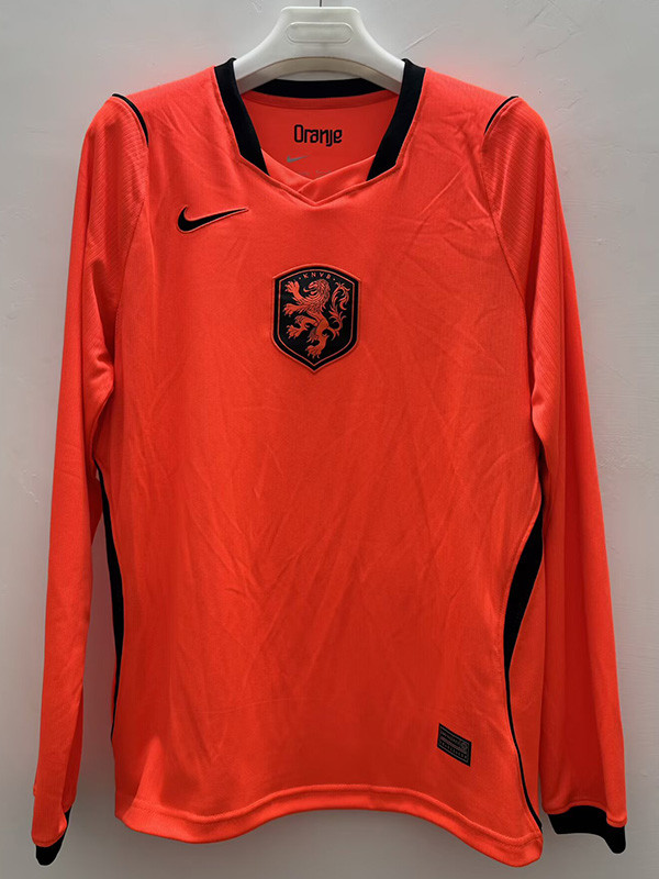 26-27 Netherlands Home Long Sleeve Soccer Jersey (长袖)