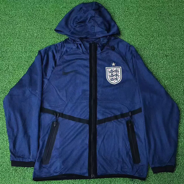 2026 World Cup England Navy blue Walkout Jacket (Hooded) #单上衣