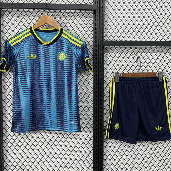 26-27 Colombia Away Kids Soccer Jersey
