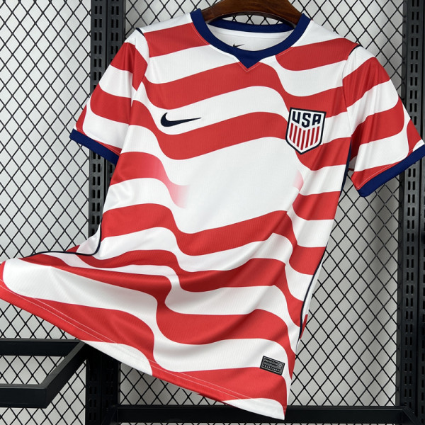 26-27 USA Home Fans Soccer Jersey (前空白)