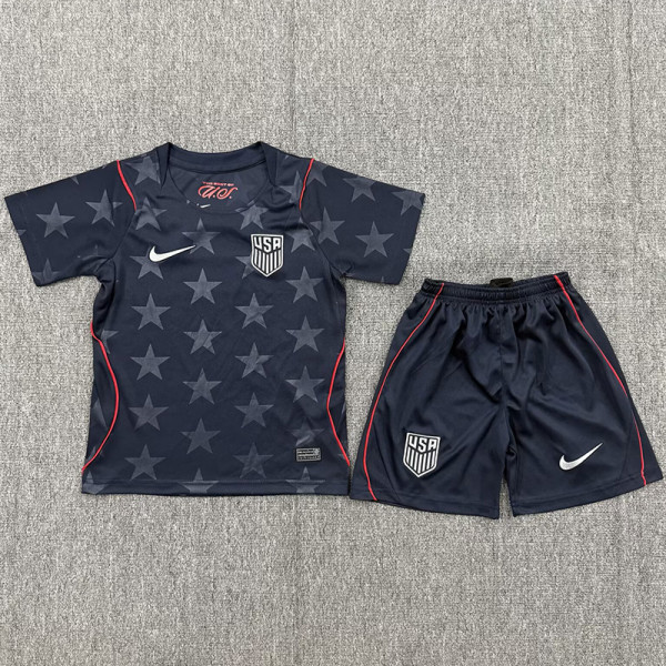 26-27 USA Away Kids Soccer Jersey
