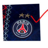 25-26 PSG Home Print 2 Star Champions of Europe 26 Fans Soccer Jersey